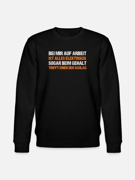 BEI MIR AUF ARBEIT - Stanley/Stella Unisex Bio-Sweatshirt CHANGER - Schwarz