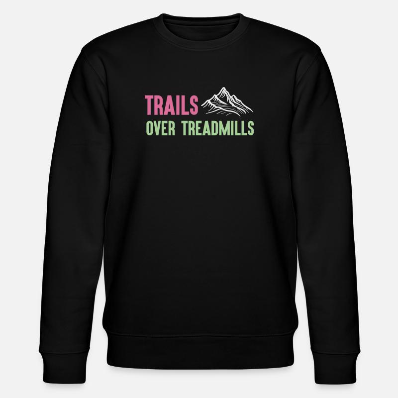 Trailrunning - Trails über Laufbänder - Stanley/Stella Unisex Bio-Sweatshirt CHANGER  - Schwarz