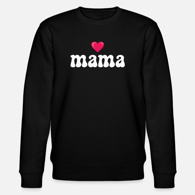Mama Mutter - Stanley/Stella Unisex Bio-Sweatshirt CHANGER  - Schwarz