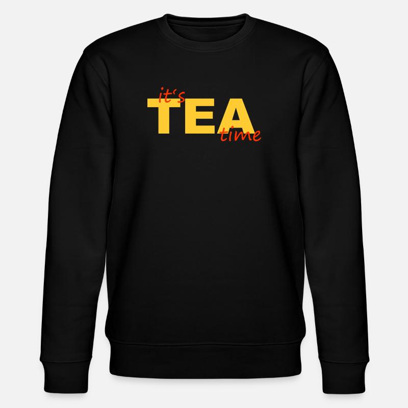 TEA TIME - Stanley/Stella Unisex Bio-Sweatshirt CHANGER  - Schwarz