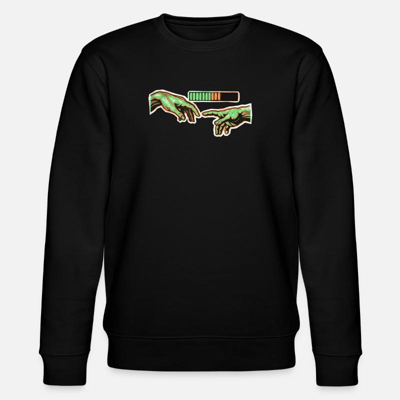 Human Connection Loading - Stanley/Stella CHANGER Unisex Organic Sweatshirt - black