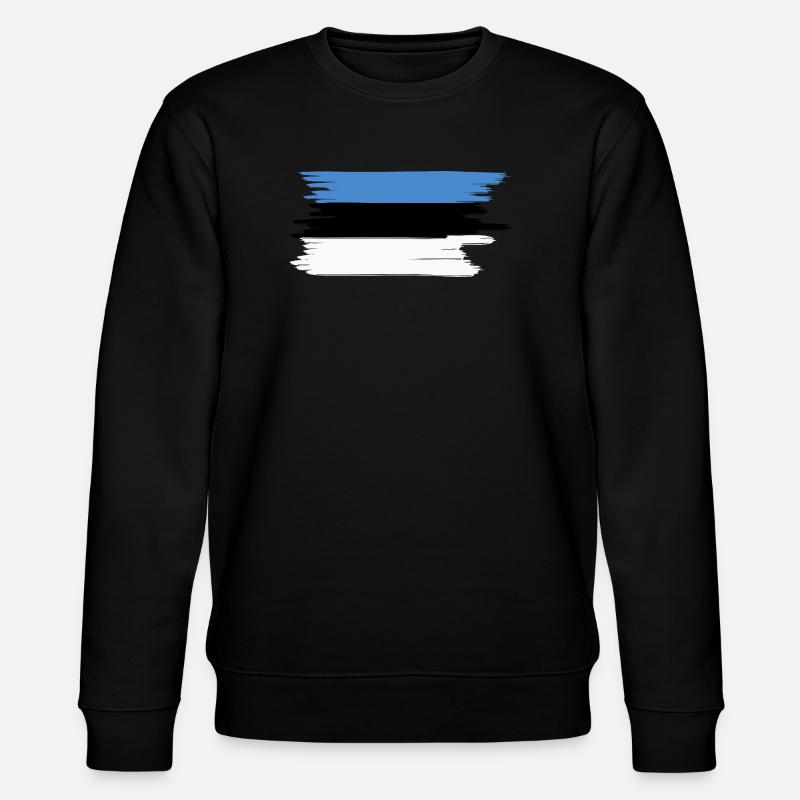 Drapeau estonien - Sweat bio CHANGER Stanley/Stella Unisexe - noir