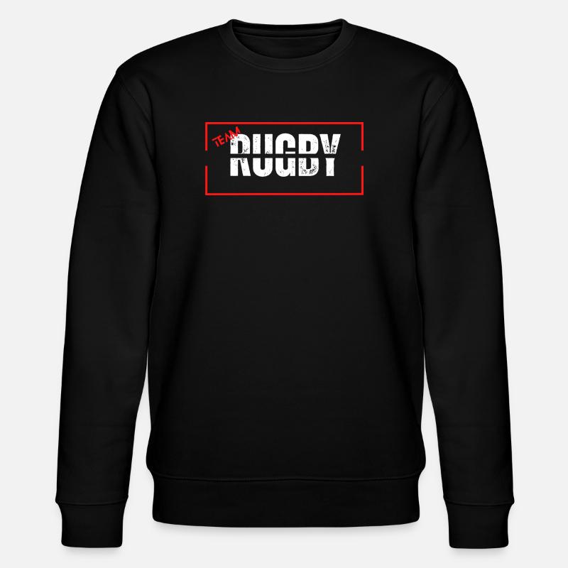 Team rugby red - Sweat bio CHANGER Stanley/Stella Unisexe - noir