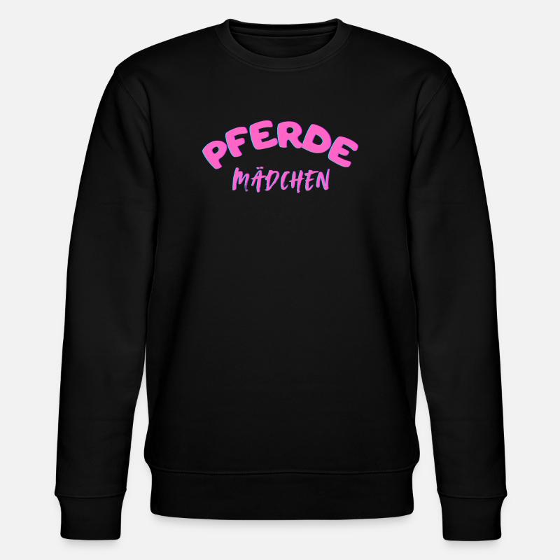 Pferdemaedchen - Stanley/Stella Unisex Bio-Sweatshirt CHANGER  - Schwarz