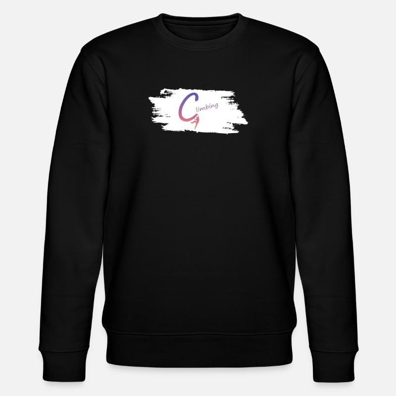 Climbing Logo Gradient - Stanley/Stella CHANGER Unisex Organic Sweatshirt - black