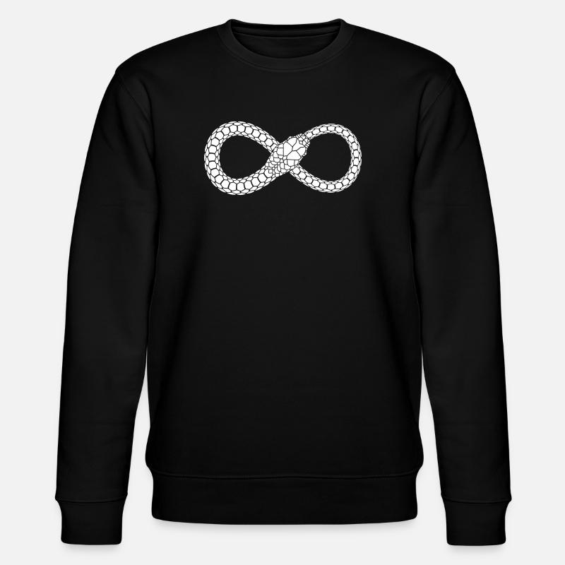 Infinite Serpent Loop - Stanley/Stella CHANGER Unisex Organic Sweatshirt - black