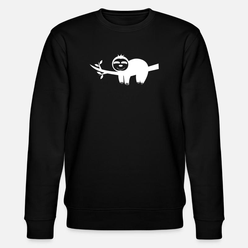 Faultier - Stanley/Stella Unisex Bio-Sweatshirt CHANGER  - Schwarz