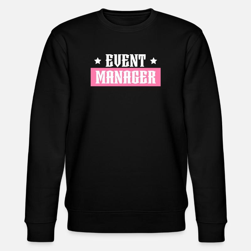 Event Manager rosa tshirt schwarz - Stanley/Stella Unisex Bio-Sweatshirt CHANGER  - Schwarz