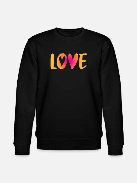 Love Heart Love Wedding Handwriting Wedding Wedding Wedding - Stanley/Stella CHANGER Unisex Organic Sweatshirt - black
