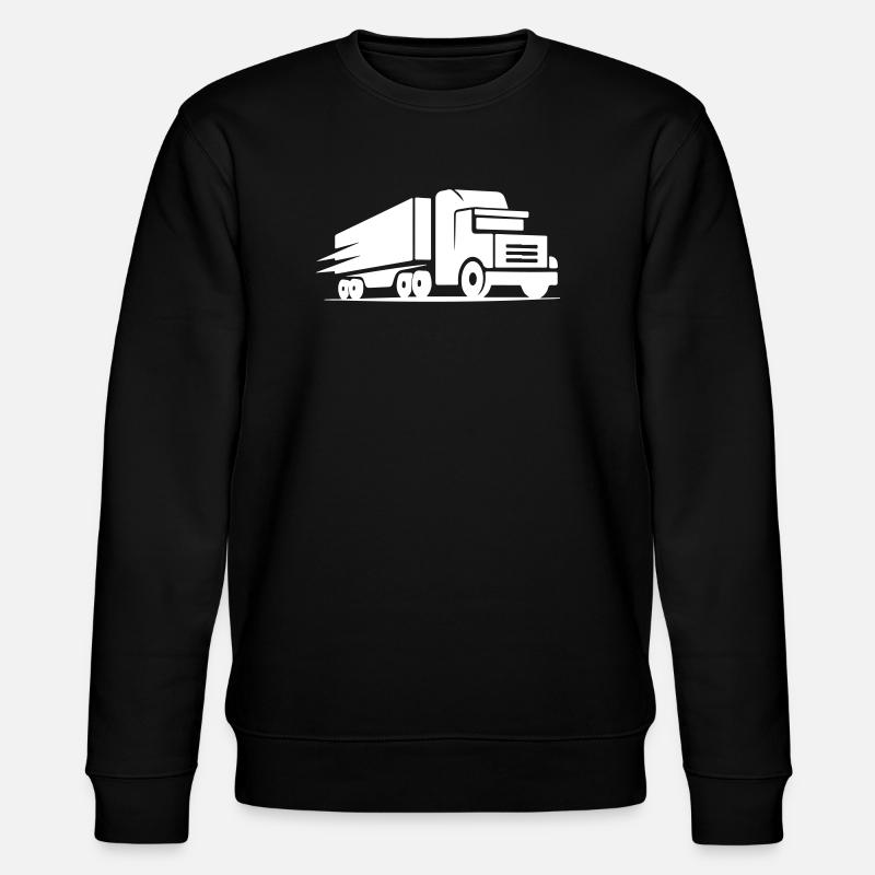 Transporter Lkw Symbol - Stanley/Stella Unisex Bio-Sweatshirt CHANGER  - Schwarz