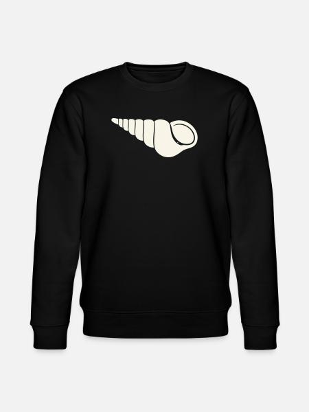 Coastal spiral shell sketch - Stanley/Stella CHANGER Unisex Organic Sweatshirt - black