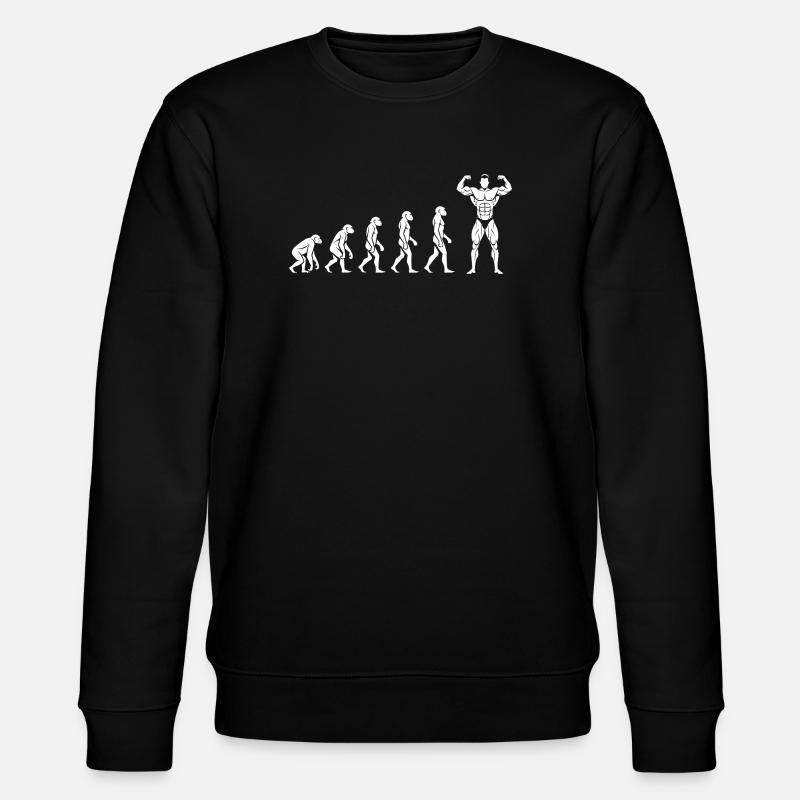 Evolution to power – pure motivation - Stanley/Stella CHANGER Unisex Organic Sweatshirt - black