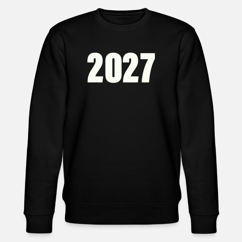 2027_zahl- - Sweat bio CHANGER Stanley/Stella Unisexe - noir