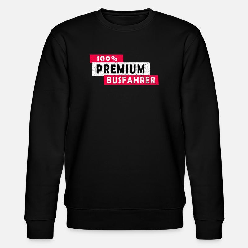 100% Premium Busfahrer Design / Geschenkidee - Stanley/Stella Unisex Bio-Sweatshirt CHANGER  - Schwarz