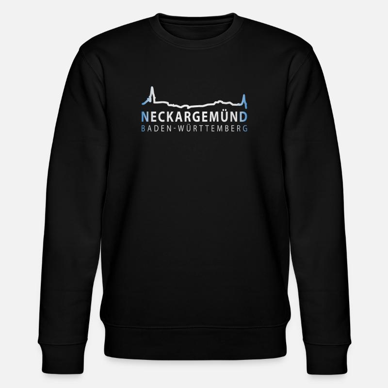 Neckargemünd - Silhouette - Stanley/Stella Unisex Bio-Sweatshirt CHANGER  - Schwarz