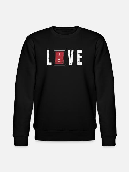 Love Reciprocated - Stanley/Stella CHANGER Unisex Organic Sweatshirt - black