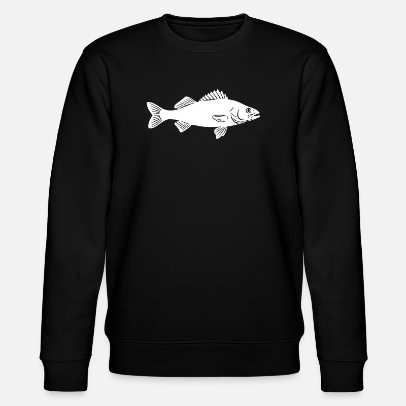 Spiny Knight: Mysterious Zander Statement - Stanley/Stella CHANGER Unisex Organic Sweatshirt - black