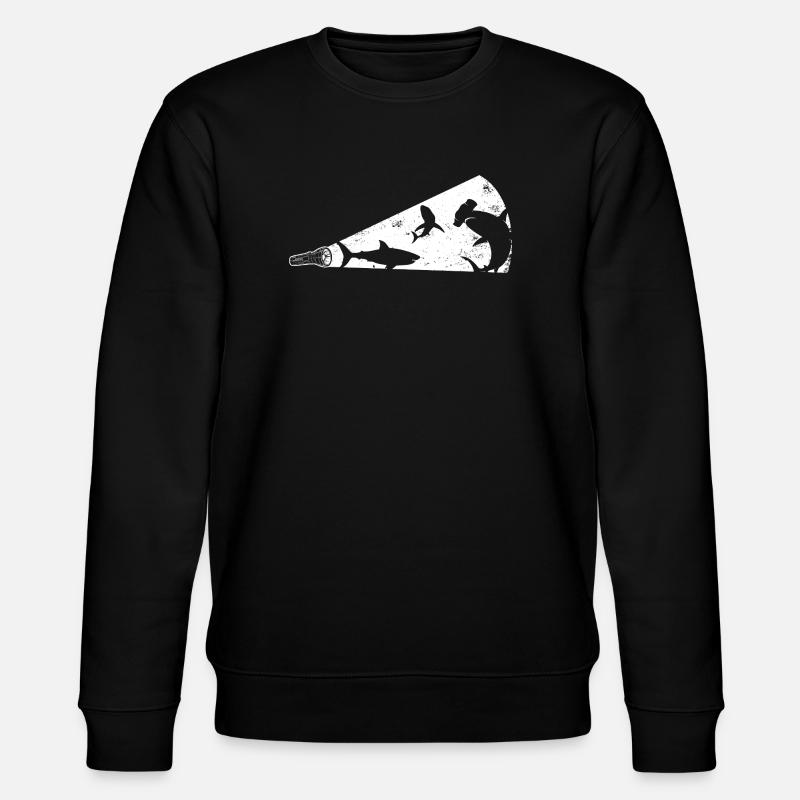 Hai-Silhouette-Megafon - Stanley/Stella Unisex Bio-Sweatshirt CHANGER  - Schwarz
