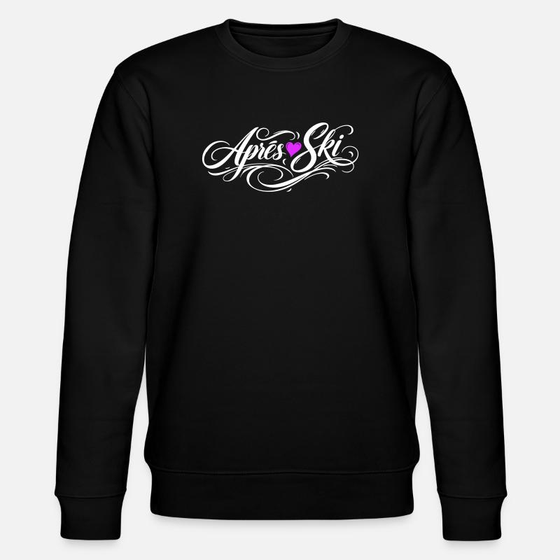 Apres Ski Herz Liebe - Stanley/Stella Unisex Bio-Sweatshirt CHANGER  - Schwarz