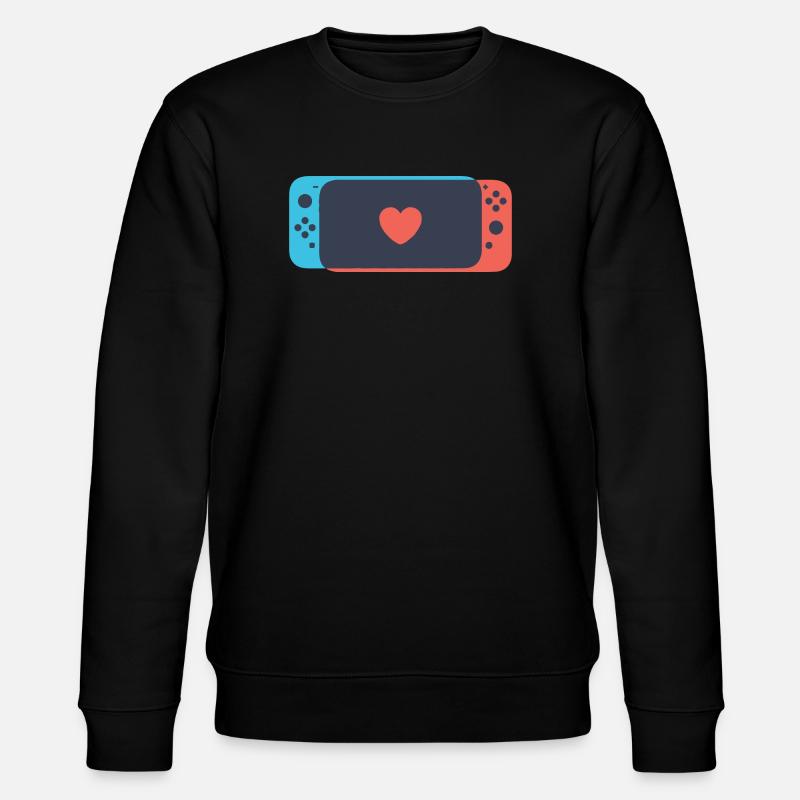 Schalten Sie Liebe - Stanley/Stella Unisex Bio-Sweatshirt CHANGER  - Schwarz