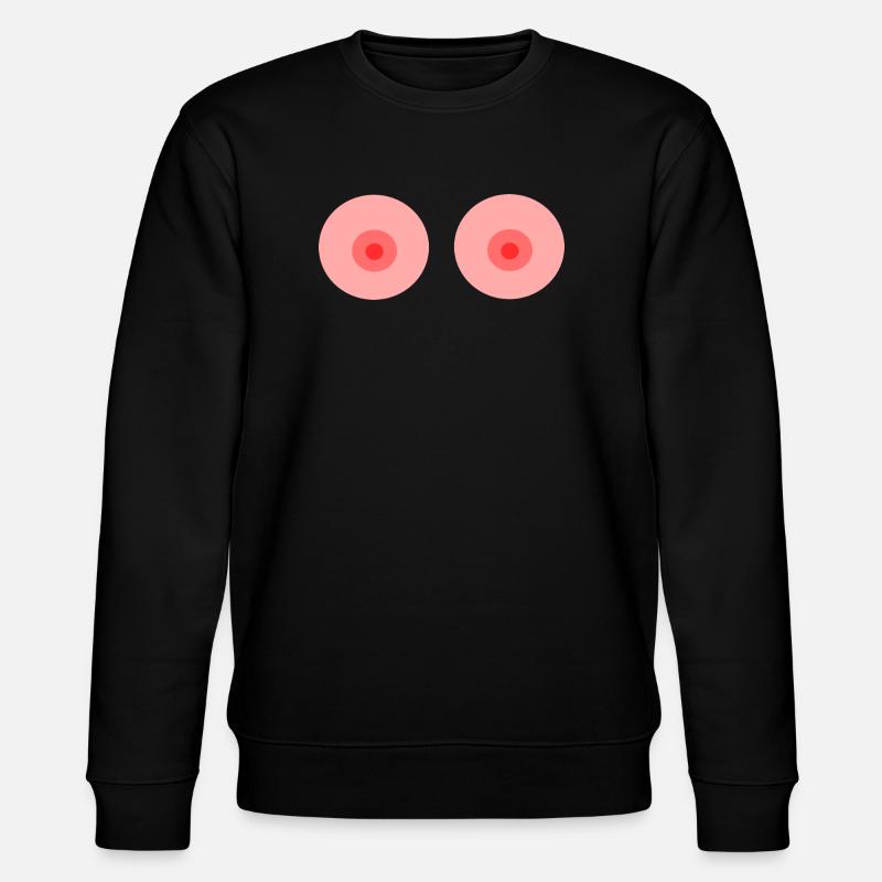 Busen, Brüste Fasching Kostüm - Stanley/Stella Unisex Bio-Sweatshirt CHANGER  - Schwarz