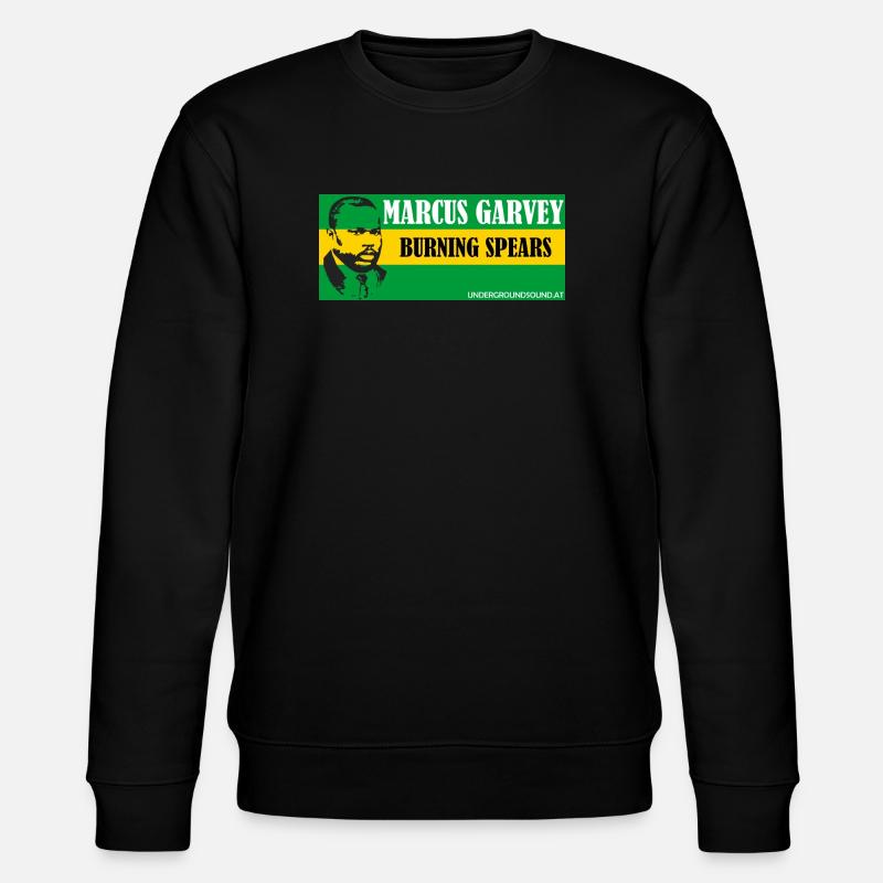 Garvey Brennender Speer Shirt - Stanley/Stella Unisex Bio-Sweatshirt CHANGER  - Schwarz