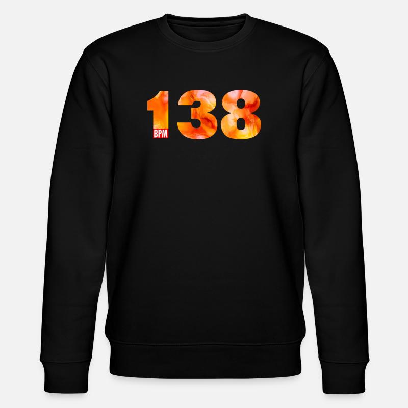 138 BPM - Pure Uplifting Energy - Stanley/Stella Unisex Bio-Sweatshirt CHANGER  - Schwarz