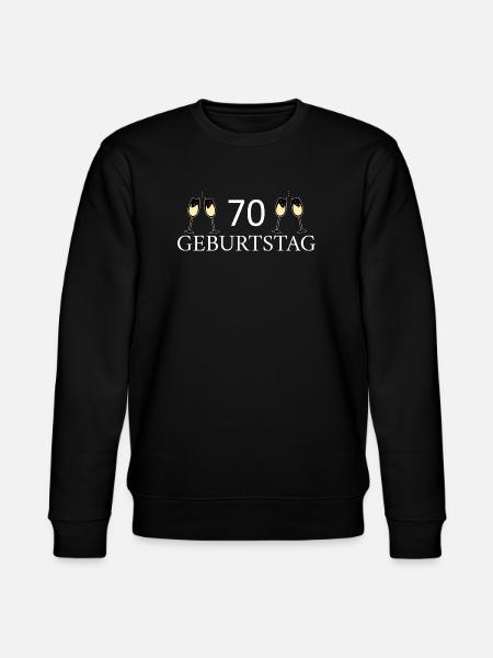 70th Birthday 70 Years - Stanley/Stella CHANGER Unisex Organic Sweatshirt - black