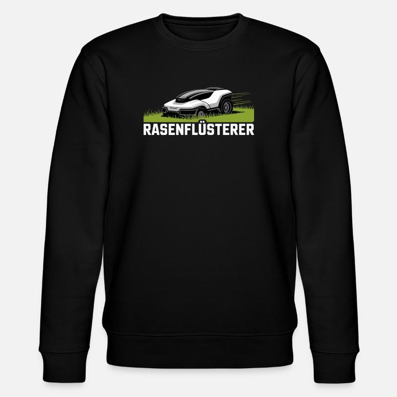 Rasenflüsterer Garten Rasenmäher Rasenflüsterer - Stanley/Stella Unisex Bio-Sweatshirt CHANGER  - Schwarz