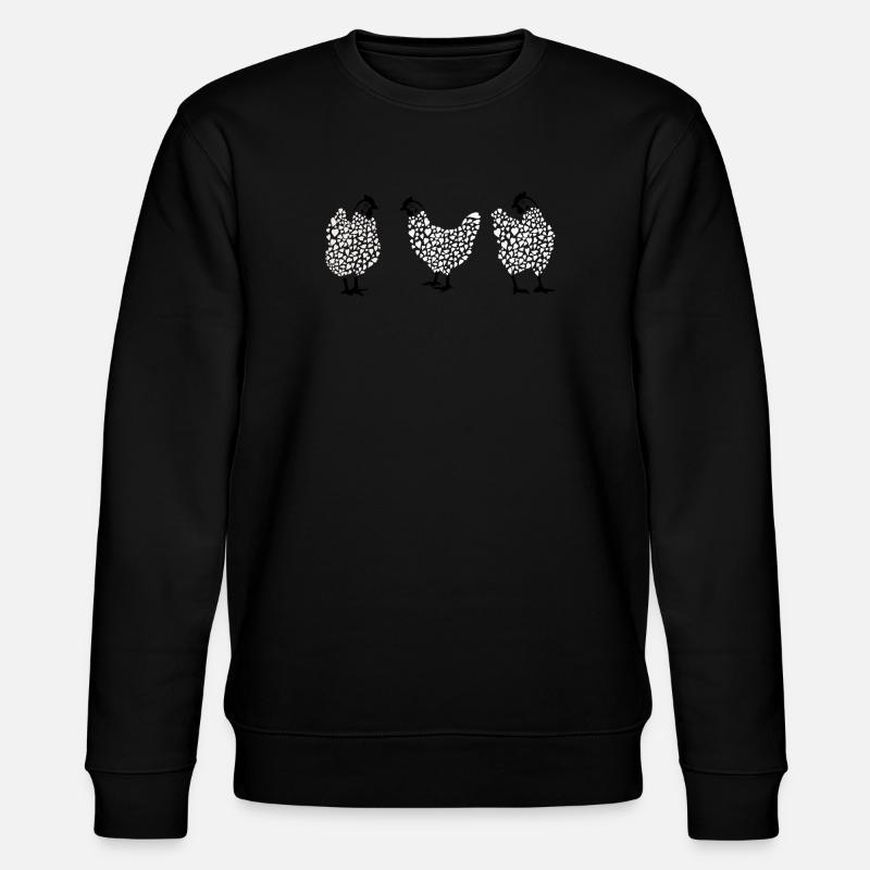 Huhn mit Herz - Stanley/Stella Unisex Bio-Sweatshirt CHANGER  - Schwarz