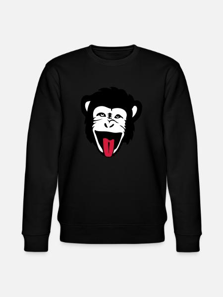 monkey gorilla monkey Header1 - Stanley/Stella CHANGER Unisex Organic Sweatshirt - black