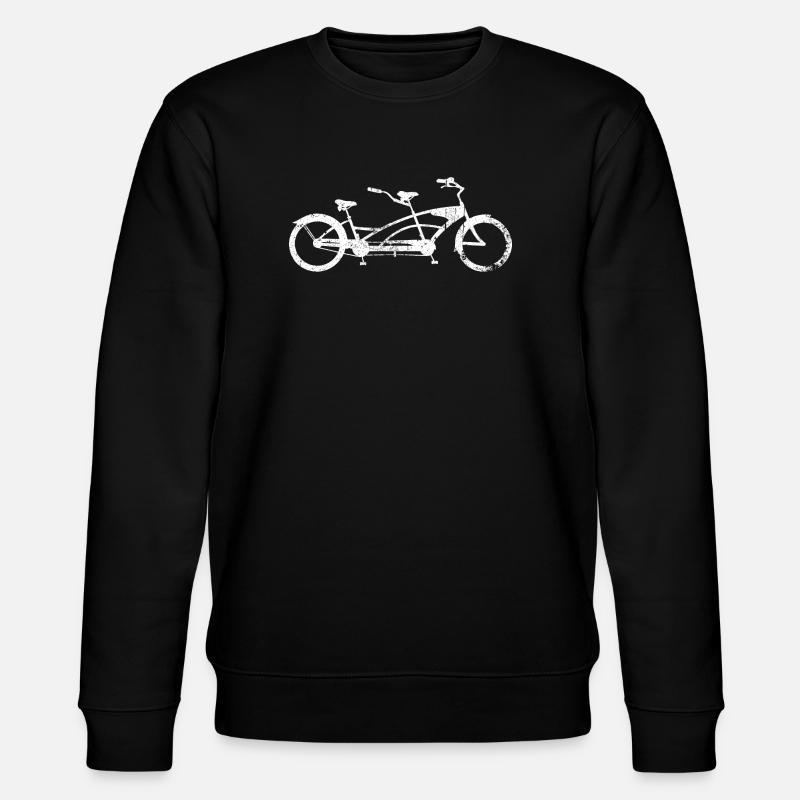 Twin Bicycle Silhouette - Stanley/Stella CHANGER Unisex Organic Sweatshirt - black