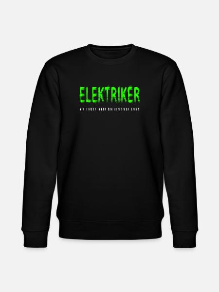 Elektriker Handwerker Design - Stanley/Stella Unisex Bio-Sweatshirt CHANGER  - Schwarz