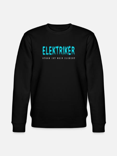 Elektriker Handwerker Design - Stanley/Stella Unisex Bio-Sweatshirt CHANGER - Schwarz
