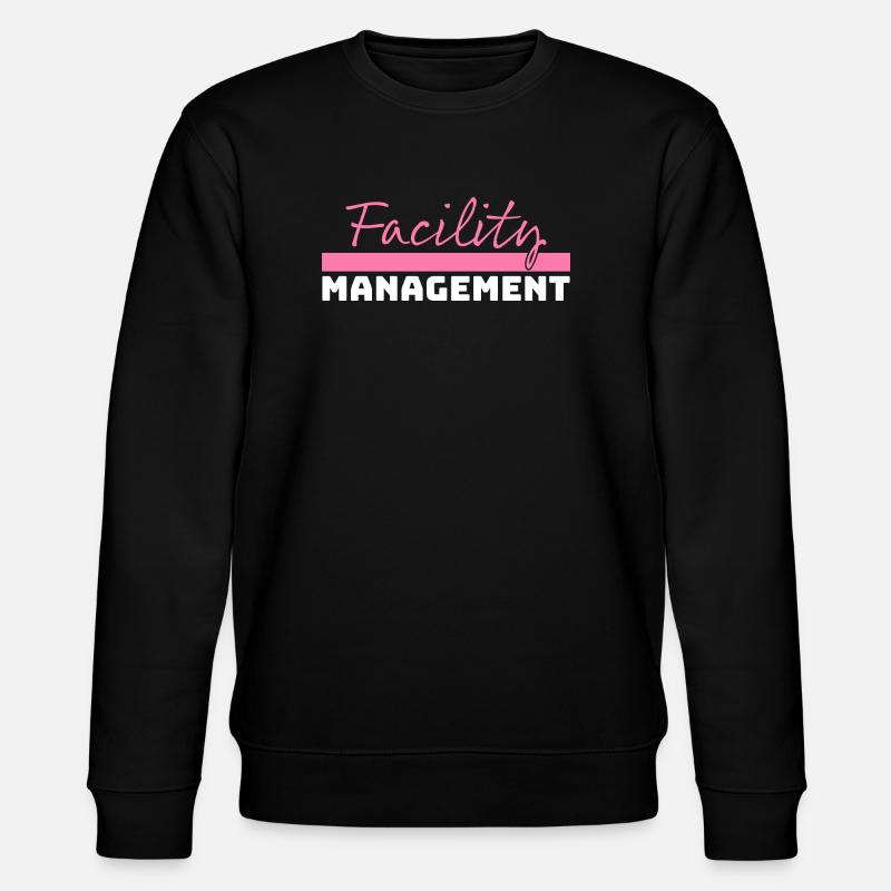Tshirt Facility Management rose blanc - Sweat bio CHANGER Stanley/Stella Unisexe - noir
