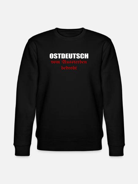 East Germans threatened with extinction - Stanley/Stella CHANGER Unisex Organic Sweatshirt - black