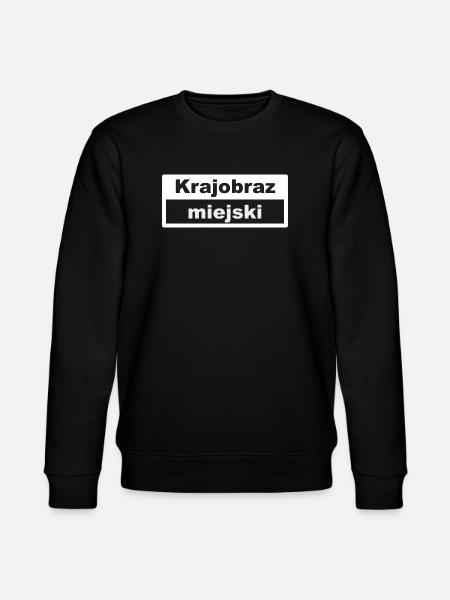 Cityscape Typography Polish - Stanley/Stella CHANGER Unisex Organic Sweatshirt - black