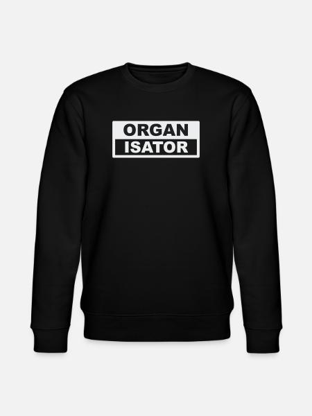 Organisator Typo-Kontrast - Stanley/Stella Unisex Bio-Sweatshirt CHANGER - Schwarz