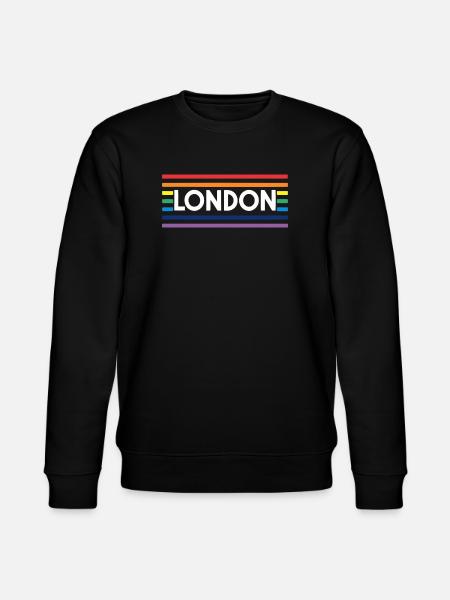 LONDON Urban Rainbow - Stanley/Stella CHANGER Unisex Organic Sweatshirt - black