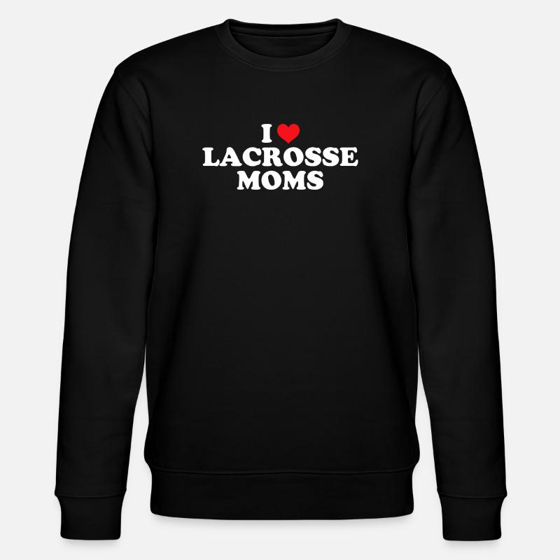 Ich liebe Lacrosse-Mütter - Stanley/Stella Unisex Bio-Sweatshirt CHANGER  - Schwarz
