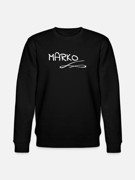 Name Marko - Stanley/Stella Unisex Bio-Sweatshirt CHANGER - Schwarz