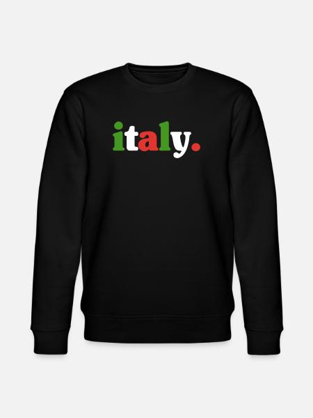 Italian flag Italy - Stanley/Stella CHANGER Unisex Organic Sweatshirt - black