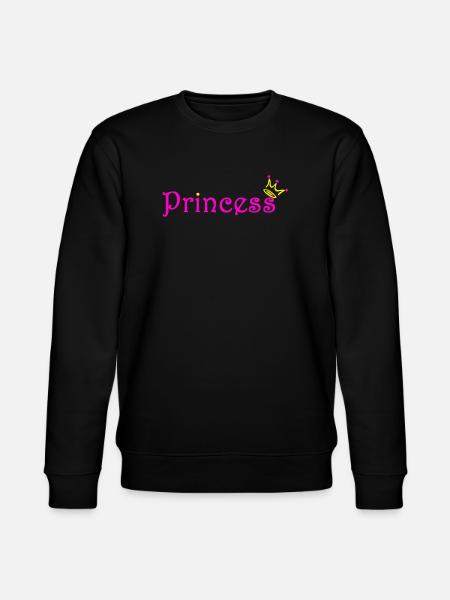 Prinzessin Glitzer Krone - Stanley/Stella Unisex Bio-Sweatshirt CHANGER - Schwarz