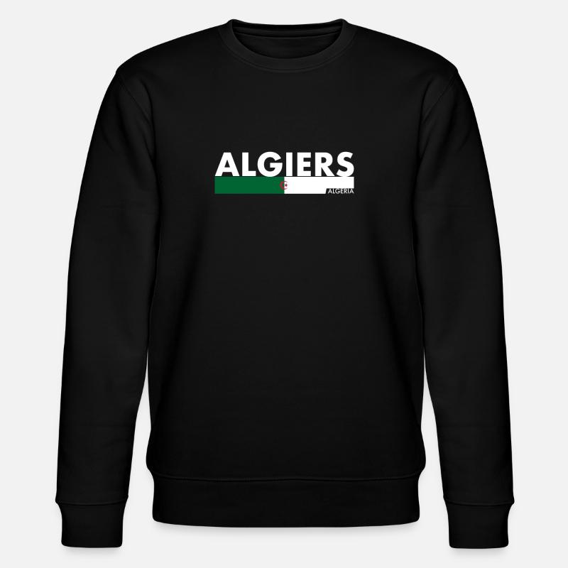 Algiers Algerien Algerische Flagge Algerier - Stanley/Stella Unisex Bio-Sweatshirt CHANGER  - Schwarz