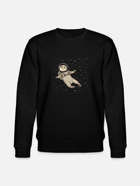 Otter Space Funny Otter Astronaut - Stanley/Stella CHANGER Unisex Organic Sweatshirt - black