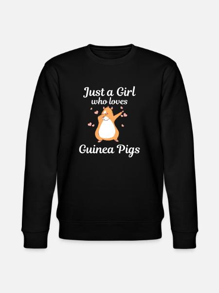 Guinea Pig Funny Gift - Stanley/Stella CHANGER Unisex Organic Sweatshirt - black