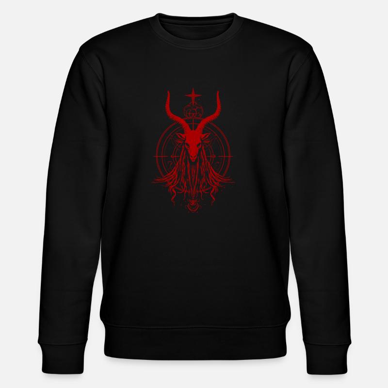 Chèvre Baphomet - Sweat bio CHANGER Stanley/Stella Unisexe - noir