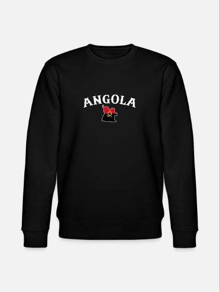 Angola Map Angolan Flag Angolan - Stanley/Stella CHANGER Unisex Organic Sweatshirt - black