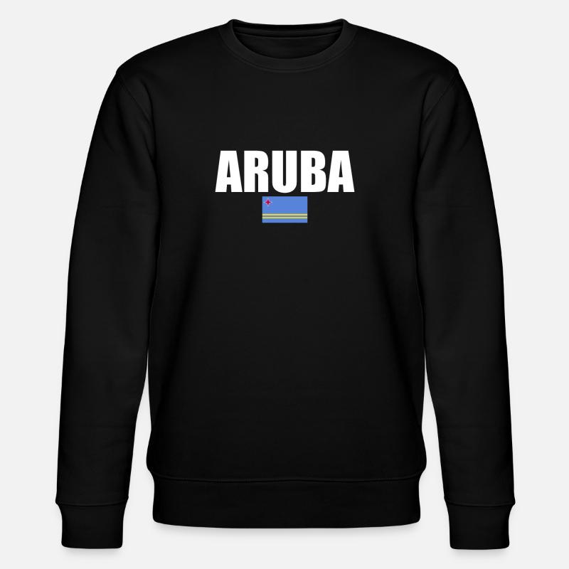 Aruba Aruban Flag Arubans - Stanley/Stella CHANGER Unisex Organic Sweatshirt - black