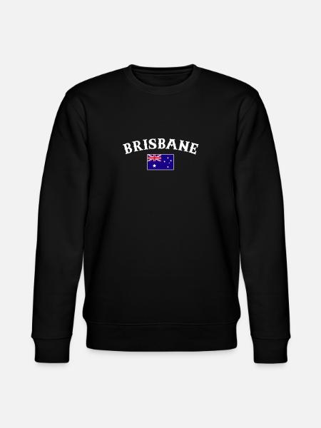 Brisbane Australia Australia Australian Flag - Stanley/Stella CHANGER Unisex Organic Sweatshirt - black